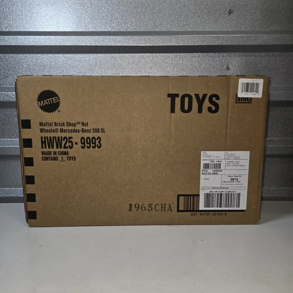 Mattel Brick Shop Hot Wheels Mercedes-Benz 300 SL Building Set 1600pcs | SEALED